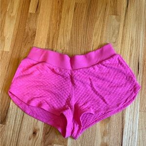 Pink Quilted Shorts